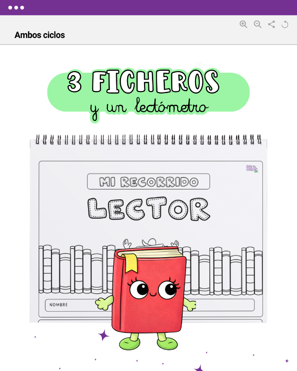 Producto - 3 FICHEROS: MI RECORRIDO LECTOR