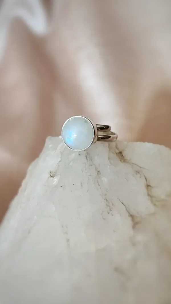 Producto - Anillo Piedra Lunar PLATA925 - 0