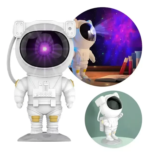 Producto - PROYECTOR VELADOR ASTRONAUTA GALAXIA NEBULOSA INALAMBRICO