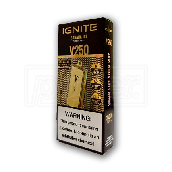 Producto - Ignite V250 Gold - Banana Ice (25.000 PUFFS RECARGABLE)