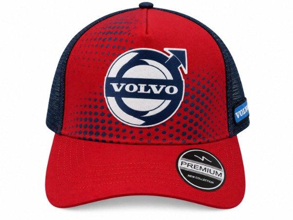 Producto - Gorra auto/moto "VOLVO" trucker rojo