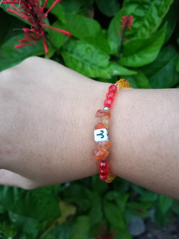 Producto - Aries - Pulsera Vibracional Color Agata Cornalina