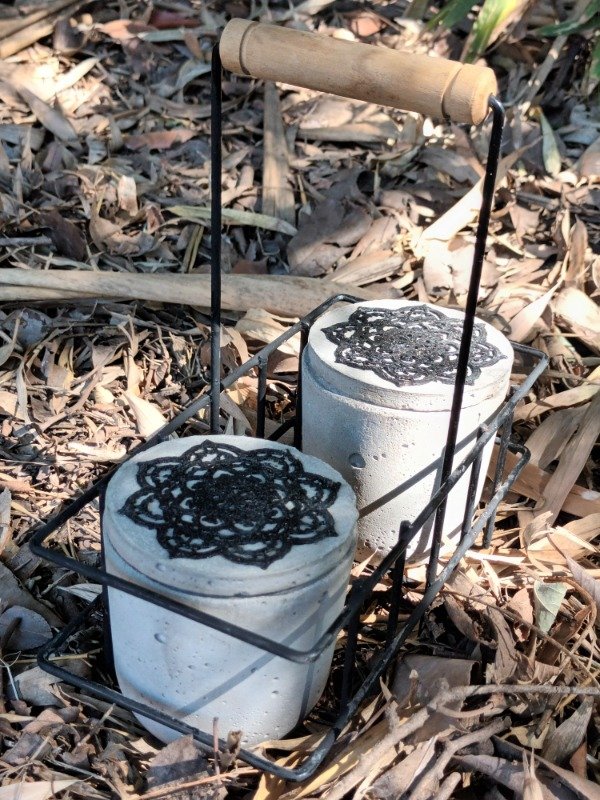 Producto - Cuenco cemento con tapa mandala