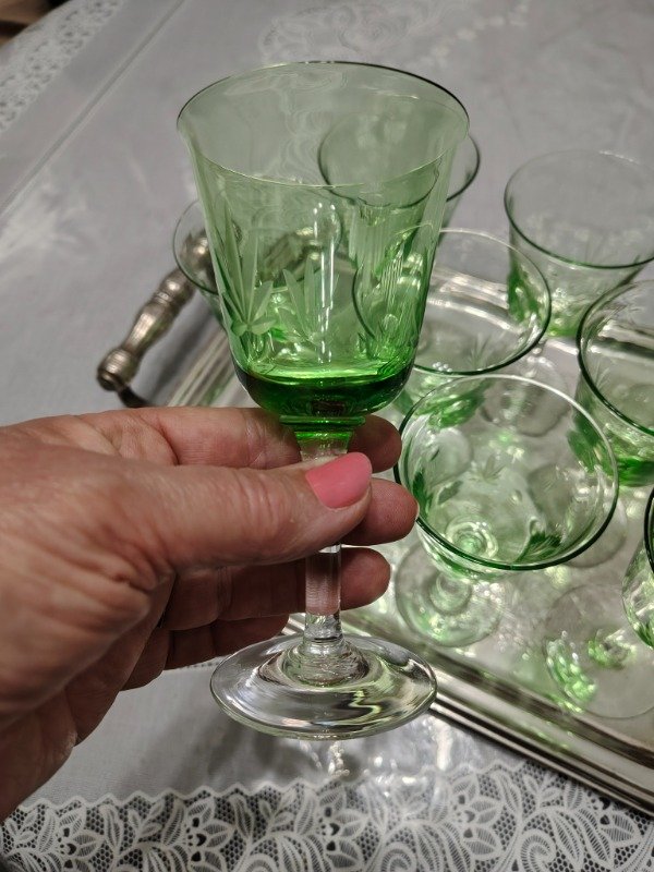 Producto - COPAS VINO DULCE CRISTAL VERDE - 1