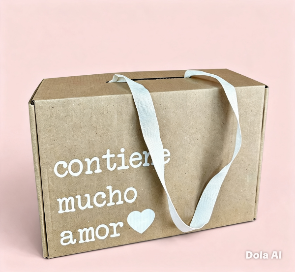 Producto - BOX MICRO CONTIENE AMOR  -COD CC123 18x10x28