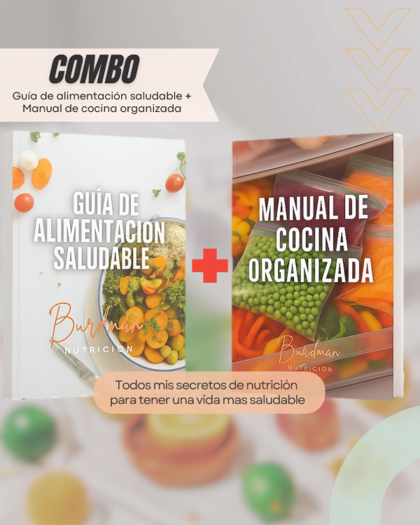 Producto - Combo "Guía de alimentación saludable" + "Manual de cocina organizada"