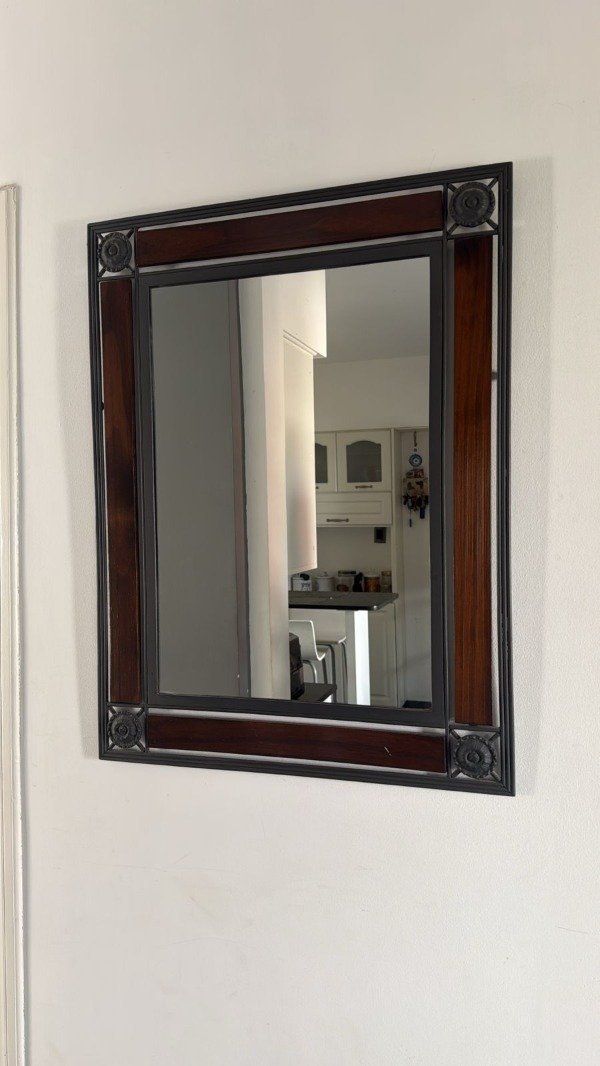 Producto - ESPEJO ESTILO RUSTICO HIERRO Y MADERA 63x84 #11313