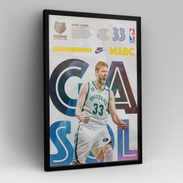 Producto - Cuadro Marc Gasol Memphis Grizzlies NBA
