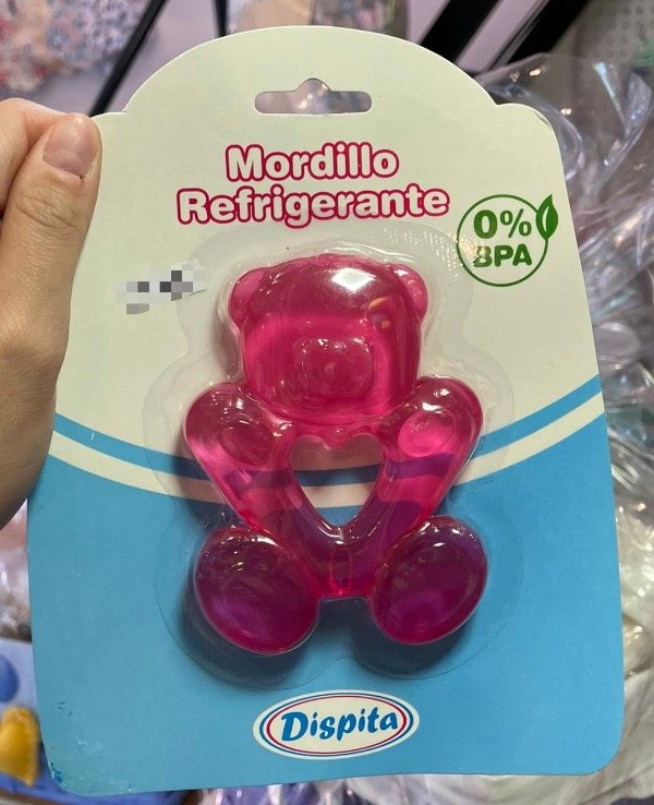 Producto - Mordillo refrigerante osito dispita +0 M rosa