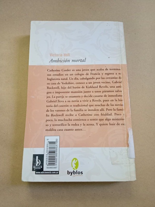 Producto - Ambición mortal - Victoria Holt - Byblos 2006 - 1