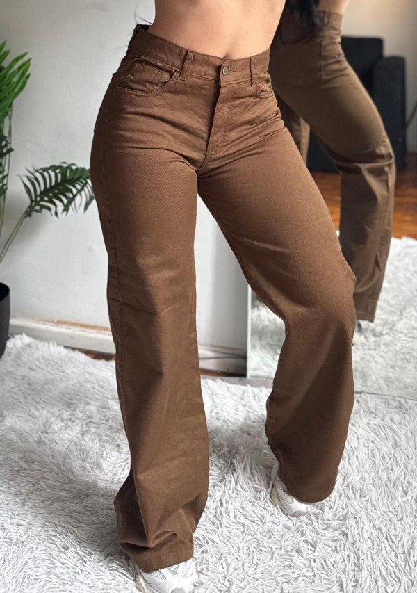 Producto - Jean wide malby camel