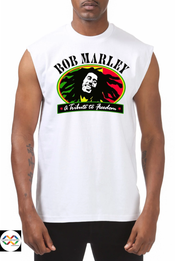 Producto - REMERA -BOB MARLEY-ALGODON SIN MANGAS TALLE XXL - 0