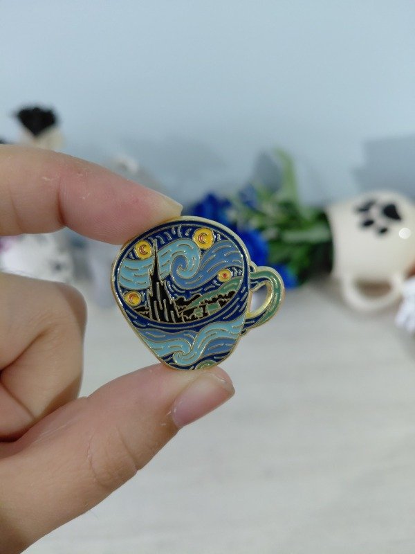 Producto - Pin metalizado -  La noche estrellada de Van Gogh #1314