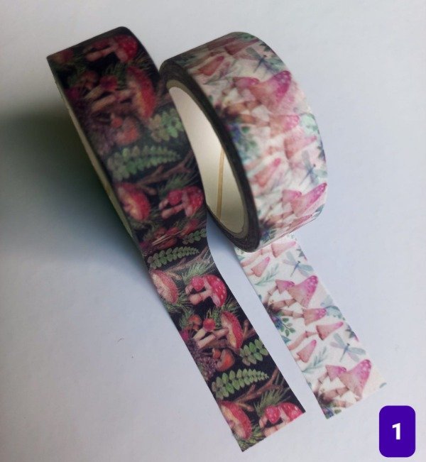 Producto - Washitapes Hongos pack x2 u.