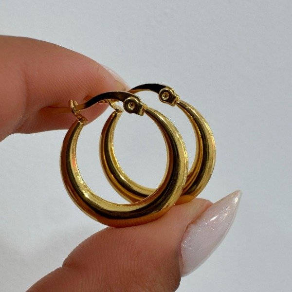 Producto - AROS CUBANITOS DORADOS 22MM