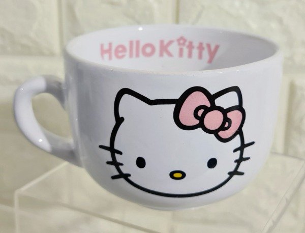 Producto - Tazón Hello Kitty blanco moño rosa 500 cc
