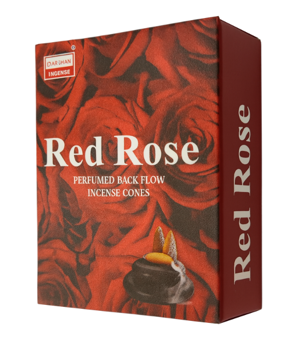 Producto - Conos Para Cascada Darshan Premium - 10 Unidades - Rosa Roja