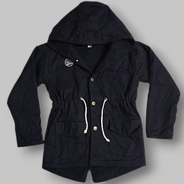 Producto - PARKA NEGRA CON POLAR EN EL INTERIOR