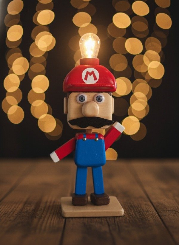 Producto - Velador Mario Bros Artesanal