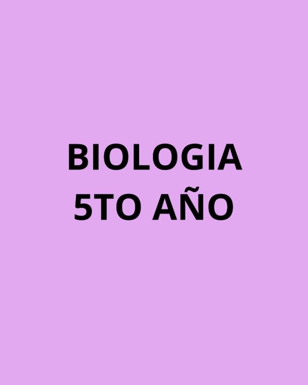 Producto - BIOLOGIA 5
