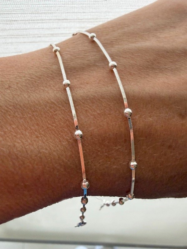 Producto - Pulsera bolitas de plata 925