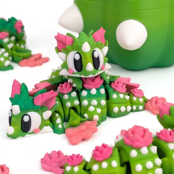 Producto - Mini Dragón Flor de Cactus con Huevo - 0