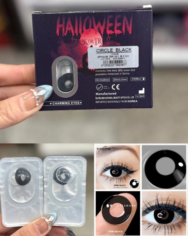 Producto - Lentes de contacto CIRCLE BLACK halloween