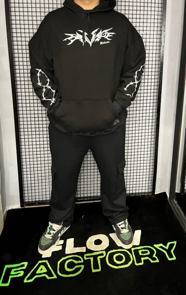 Producto - BUZO OVERSIZE NEGRO