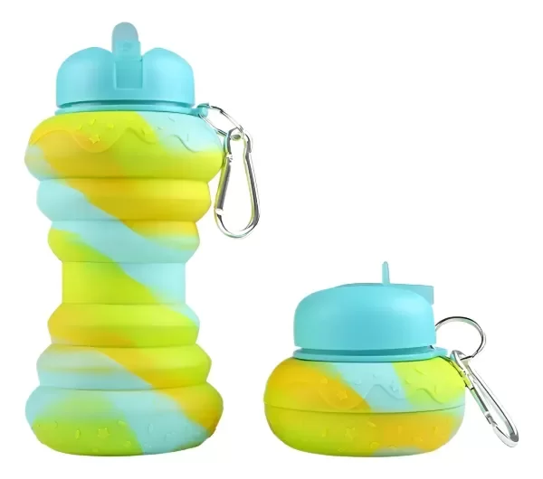 Producto - BOTELLA DE AGUA PLEGABLE DE SILICONA