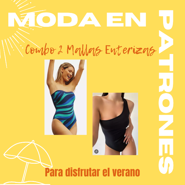 Producto - Patrones de costura - Combo 2 Mallas enterizas