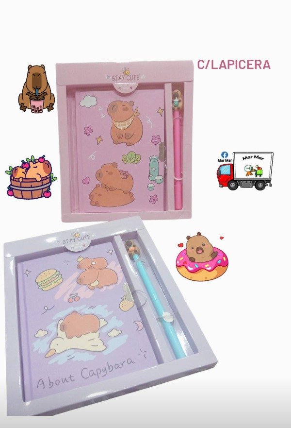 Producto - Diario íntimo capibara (cantidad)