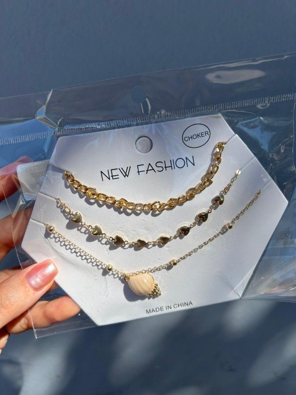 Producto - Collar CHOKER x 3 - MARINA III