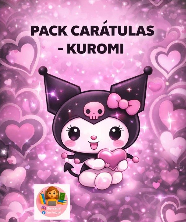 Producto - "PACK CARÁTULAS - ESTILO KUROMI"
