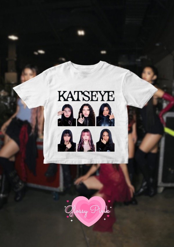 Producto - Baby Tee Katseye collage - DTF