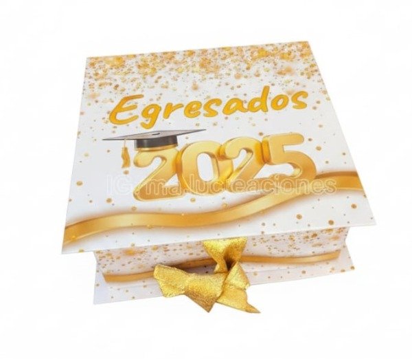 Producto - Plantilla Imprimible Editable Caja Egresados Canva