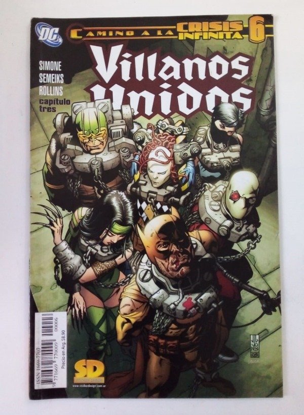 Producto - Camino a la Crisis Infinita #6 Villanos unidos 3 - Simone - SD DC Comics