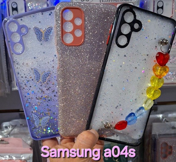 Producto - Fundas brillo diseño. Samsung a04s
