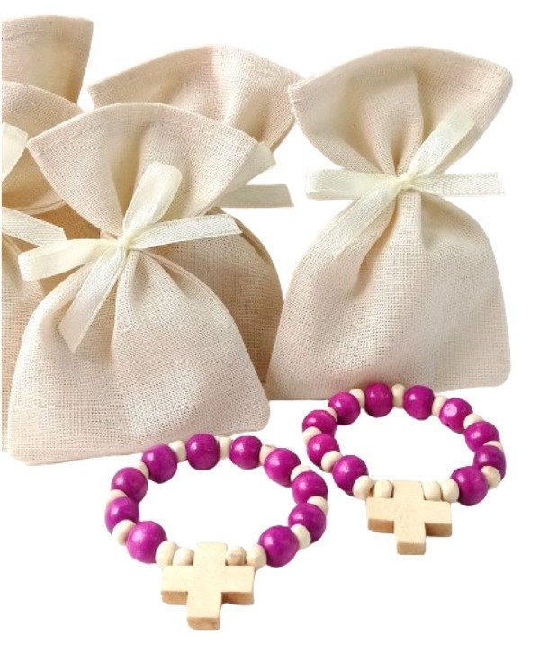 Producto - 50 DENARIOS DE MADERA CON BOLSITA DE LIENZO