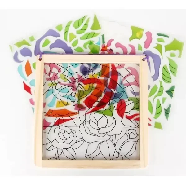 Producto - Cuadro DIY. Manualidad. Arma el dibujo con pegatinas de gel. - 0