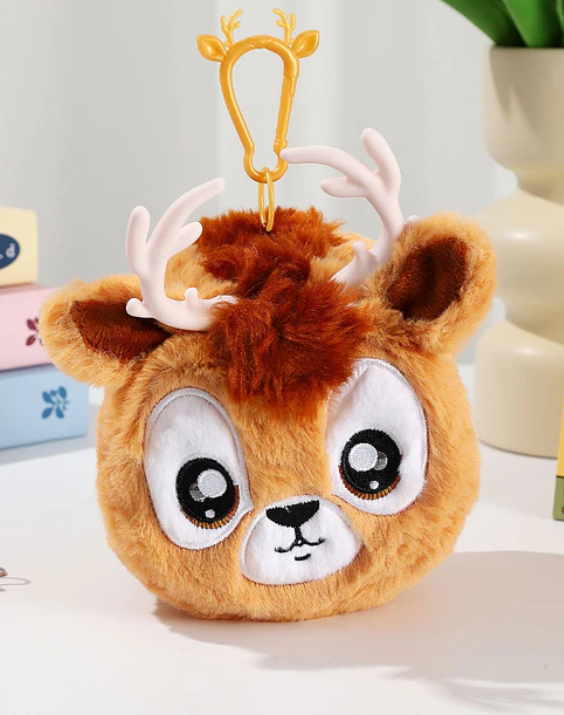 Producto - Monedero con diseño de ciervo, suave y tierno - 0