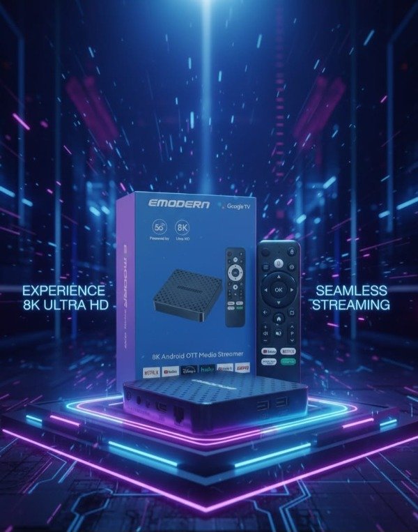 Producto - TV BOX 5G EMODERN 8K- Ultra HD Bluetooth