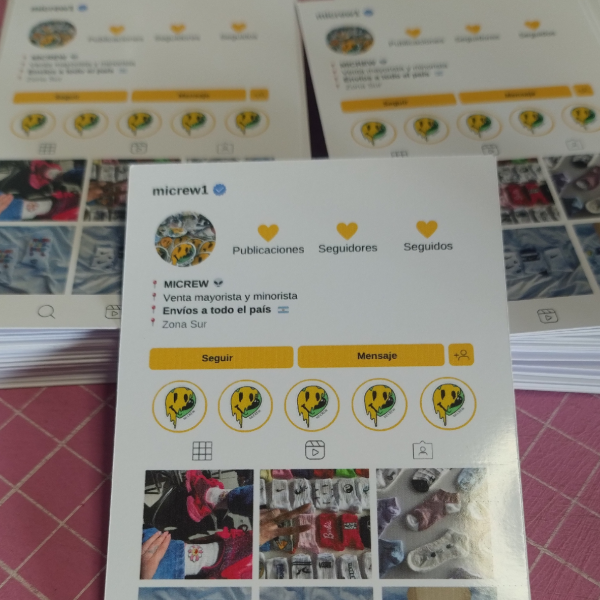 Producto - 100 Tarjetas Estilo Feed de Instagram. (9x6cm) - 0