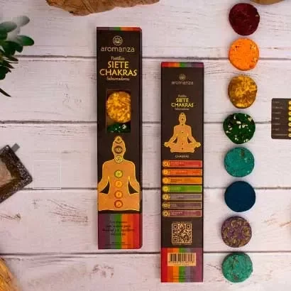 Producto - Pastillas 7 chakras sahumadoras Aromanza