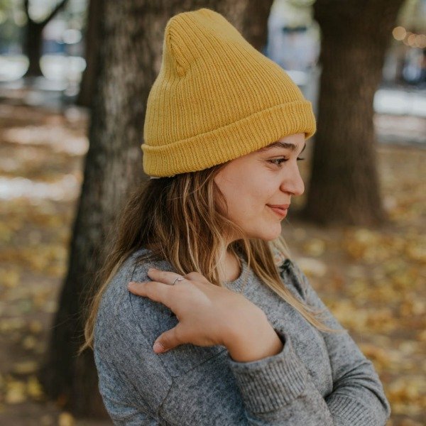Producto - Gorro Antifrizz de LANA con Interior de Satén