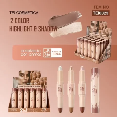 Producto - 2 en 1 Contorno + Iluminador en Barra - TEI