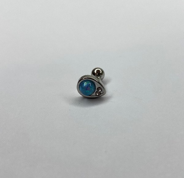 Producto - Barbell gota ópalo celeste