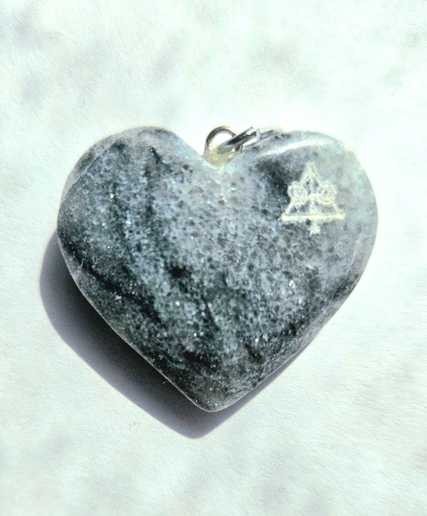 Producto - Corazón Onix Gris Mediano