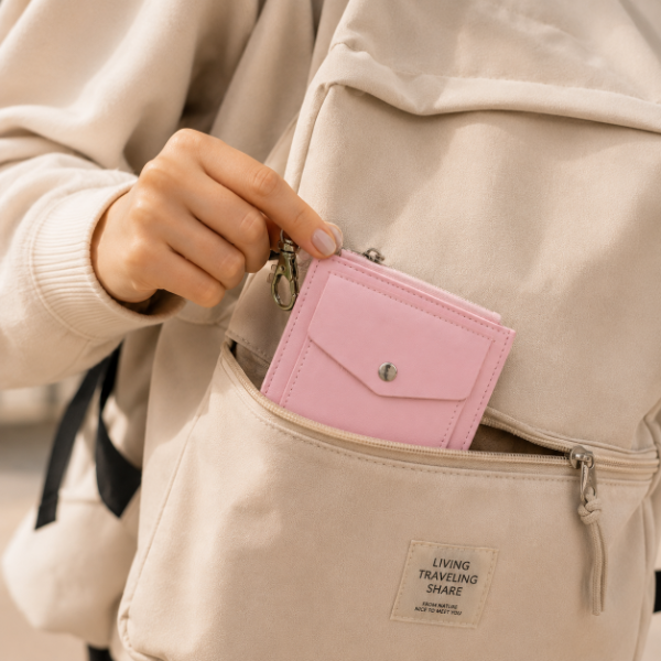 Producto - Billetera Tarjetero Rosa