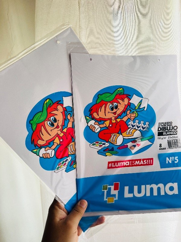 Producto - Hojas de dibujo n5 blancas