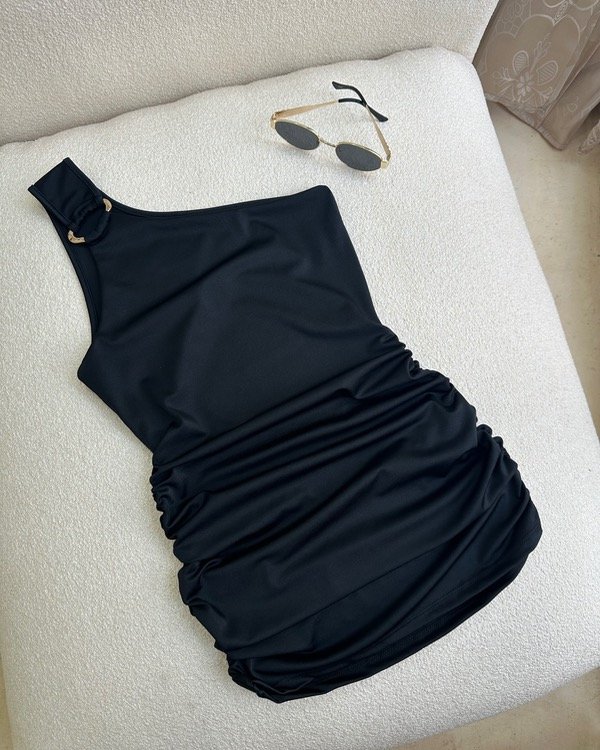 Producto - Vestido Aura / con dije y Frunce en laterales